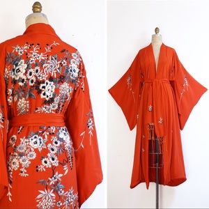 Early 20th century embroidered kimono